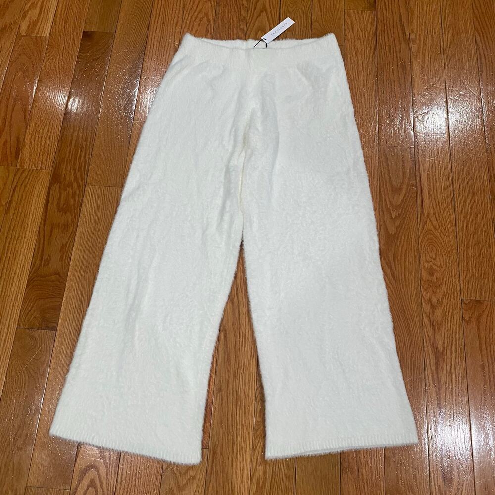NWT Sanctuary Milk White Soft Fuzzy Pants Women's Size L